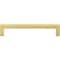 Elements 128 mm Center-to-Center Brushed Gold Square Stanton Cabinet Bar Pull 625-128BG - alternate 6